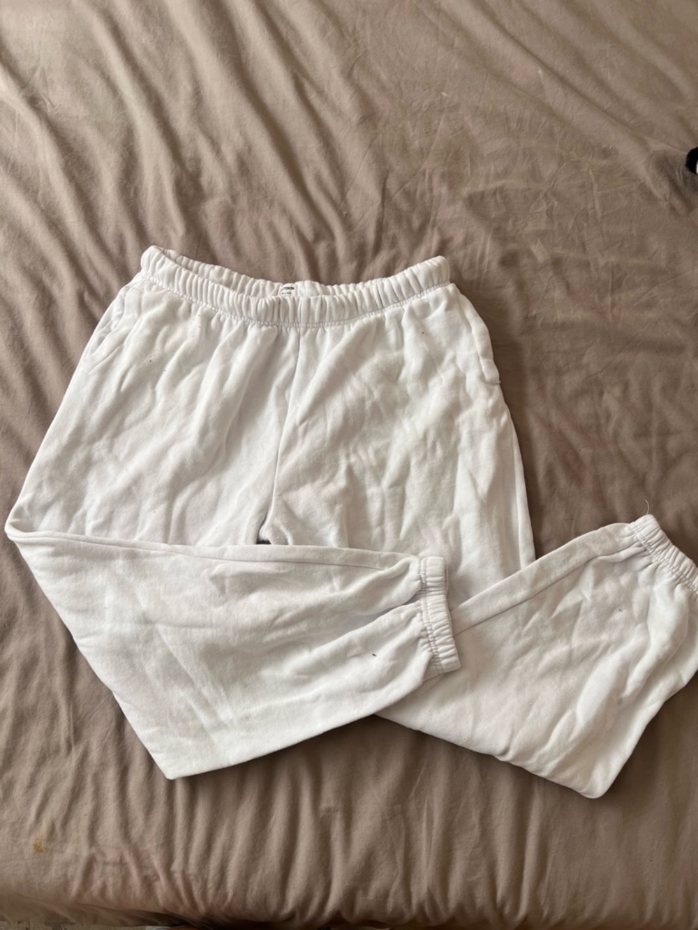 Cotton on White Fleece Jogger Sweatpants